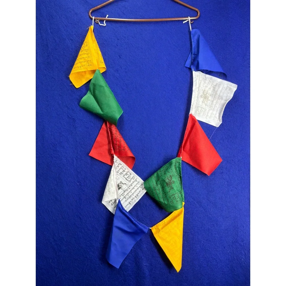 Boho Unisex Unbranded Tibetan Prayer Flags OS Multicolor